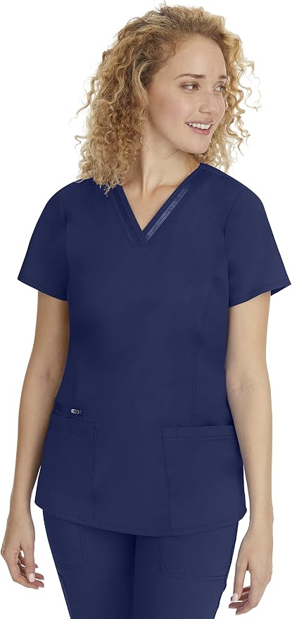 Healing Hands Purple Label Scrub Top for Women with 3 Pockets | Princess Paneling, Secure Zip Pocket, Flattering Modern Fit, Organized Storage, Professional Workwear, Easy Care Fabric
