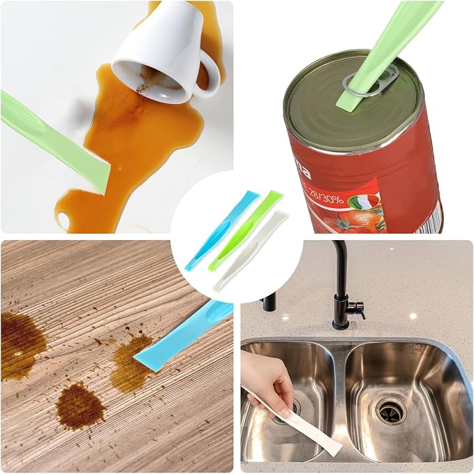 2 in 1 Plastic Scraper Tool,Multi-purpose No-Scratch Scraping Tools Small Scraper Cleaning Tool for Removing Oil Stains, Dirt, Paint, Sticker Remover(3 Pack)