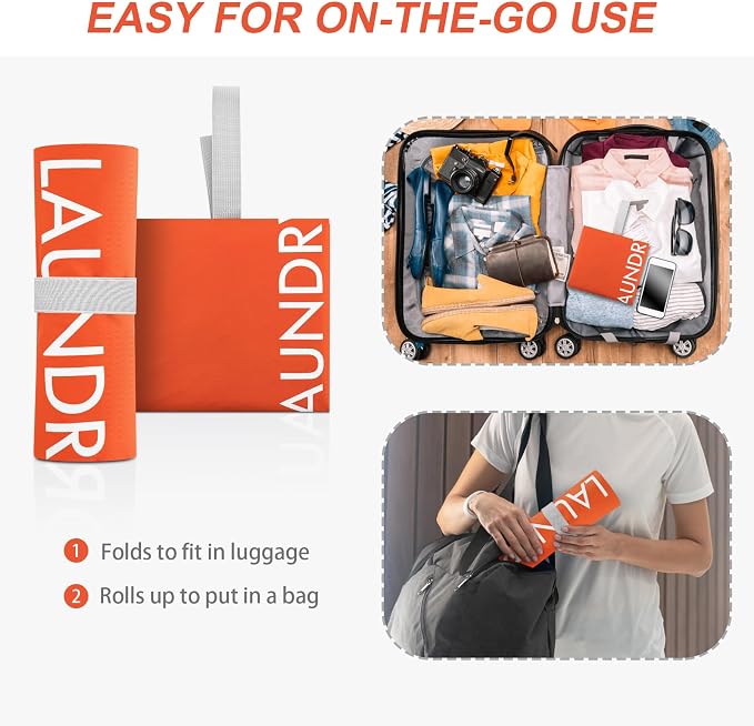 WiseBoy Travel Laundry Bag Dirty Clothes Organizer, Extra Large Laundry Bag | Oversized Laundry Bag, Zippered Nylon Wet Dry Storage Bag for College Dorm, Camping, Caravan, Foldable, Washable, 120L