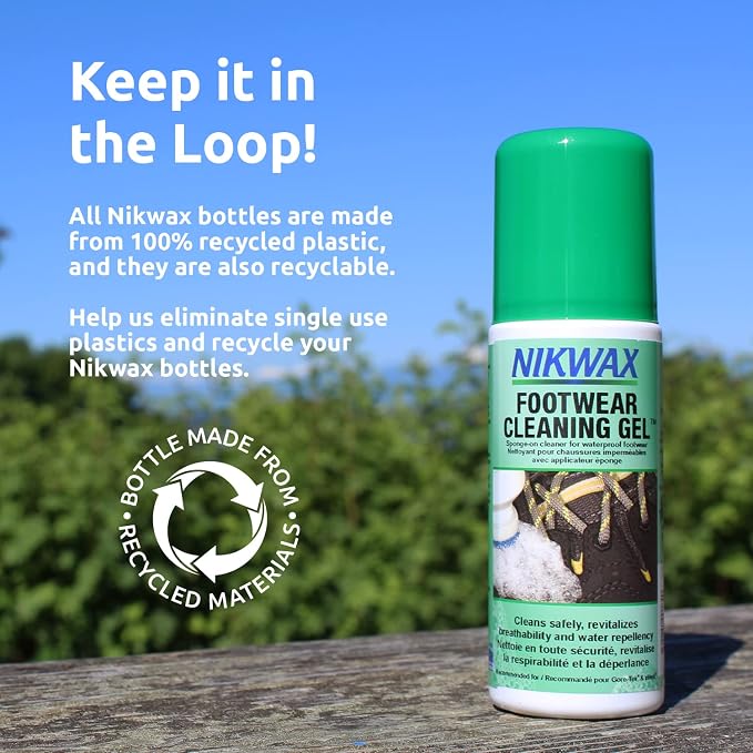 Nikwax Footwear Cleaning Gel, Shoe Care, Boot Cleaner for Suede, Leather, Fabric & Synthetic Materials, Safe for Gore-Tex, Waterproof, DWR
