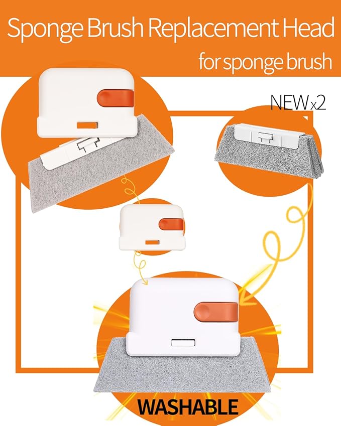 Window Sill Cleaner Tool - Hard Bristle Crevice Cleaning Brush, Multifunctional Gap Scrub Brush, Window, Home Essentials, Bathroom Cleaner Tools for Household Use, Kitchen - 8PCS