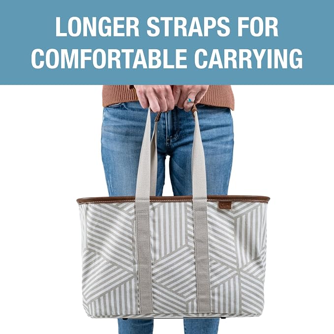 CleverMade LUXE Collapsible Tote Bag, 30L