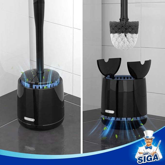 MR.SIGA Premium Toilet Bowl Brush Replacement Head, 2 Pack