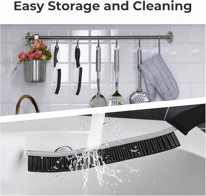 TQRR Cleaning Brush-Hard Crevice Cleaning Brushes, Multifunctional Window Groove Brushes, Grout Brush, Cleaning Tool for Bathroom, Kitchen, Toilet, Tile, Sink, Home (6, Blue)