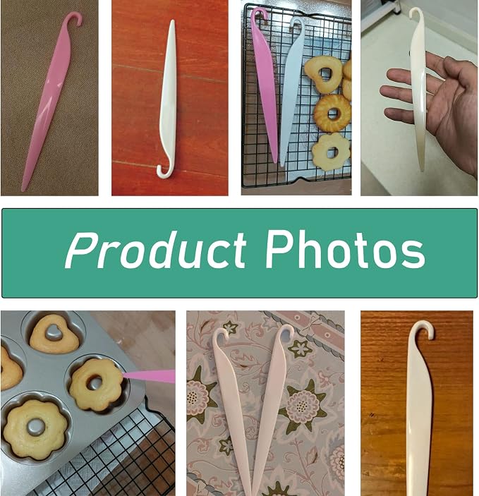 4 Pack Cake Stripping Knife Scraper Cookie Demoulding Knives Release Cakes from Metal Pans Plastic Butter Cream Scrapers for DIY Baking Bakeware Bakery Kitchen Gadgets