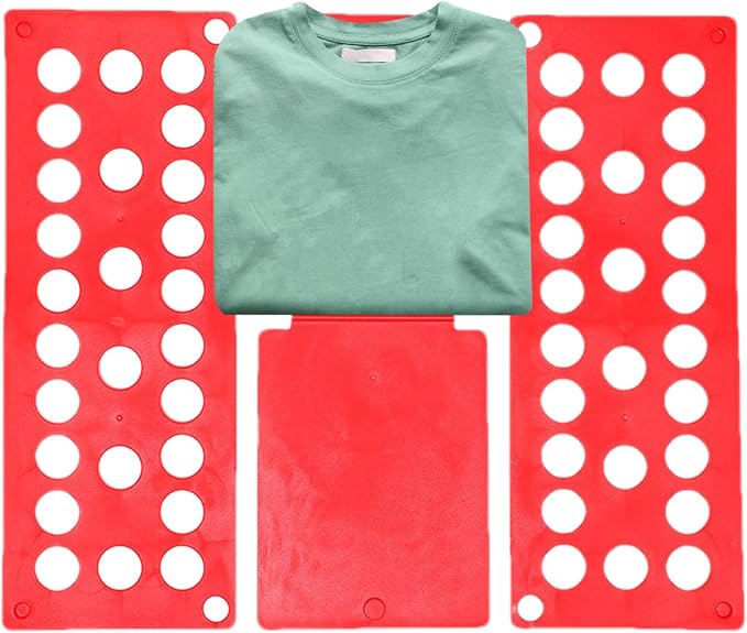 T-Shirt Folder Board, Shirt Folding Plate, Laundry Folders Folding Boards, Fast Foldable Laundry Organizer, Liner Sorter Fold Helper for kids clothes