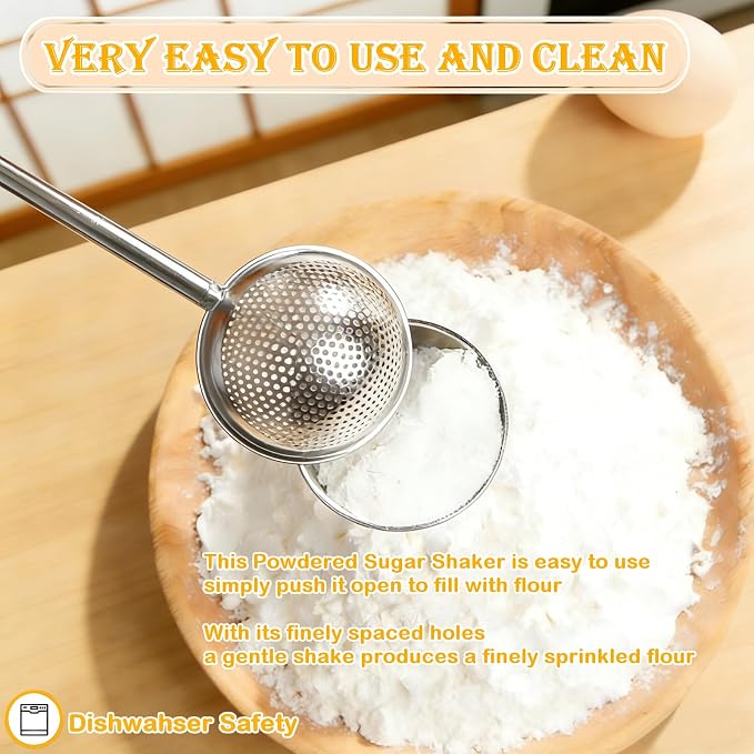 Bread Lame and Flour Duster, 304 Stainless Steel Sourdough Baking Tools with Razor Blades & Leather Cover, Professional Bread Scoring Knife for Baking