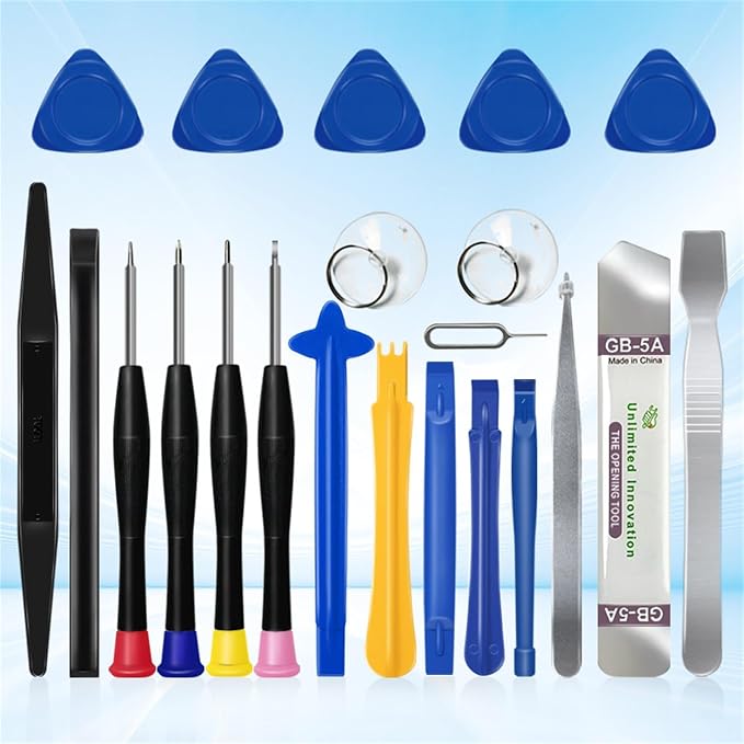 22 in 1 Repair Tool Kit, 22-Piece Opening Pry Tool Screwdriver Set, Electronics Magnetic Precision Screwdriver Set for iPhone,iPad,Computer,Cell Phone,Laptop,Tablet,MacBook,Watch,Camera, etc