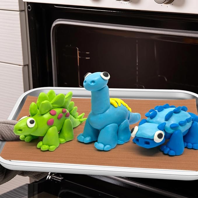 Honeydak 5 Pack Polymer Clay Oven Mat Non Skid Mat, 7.9 x 11.8 Inches