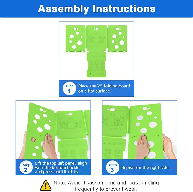 BoxLegend V5 Shirt Folding Board Tshirt Clothes Folder Green | Laundry Folder,For Adults and Kids,Durable,For Closet Organizer,Laundry Sorter and Liner