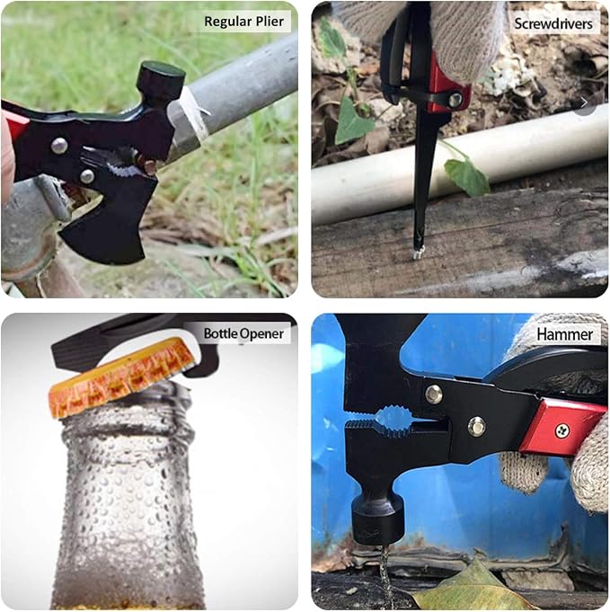 Multitool Camping Gear, Stocking Stuffers for Men, Multi Tool with Axe Hammer Knife, White Elephant Gifts Camping Accessories, Christmas Birthday Gifts for Men Dad Husband Him,Cool Tool Gifts Ideas