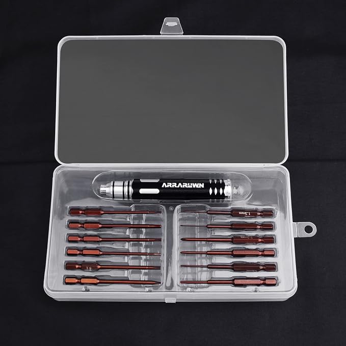 Hex Screwdrivers Set 12 in 1 RC Tool Sets Hobby Tools Kit | RC Car Tool Set RC Model Drone Airplane Robotics Helicopter Quadcopter Boat FPV Home Appliances Repair