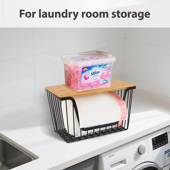 1 Pack Fruit Basket for Kitchen Counter, Stackable Pantry Organizers Storage, Large Wire Storage Basket Suitable for Storing Fruits, Onions, Potatoes, and Vegetables