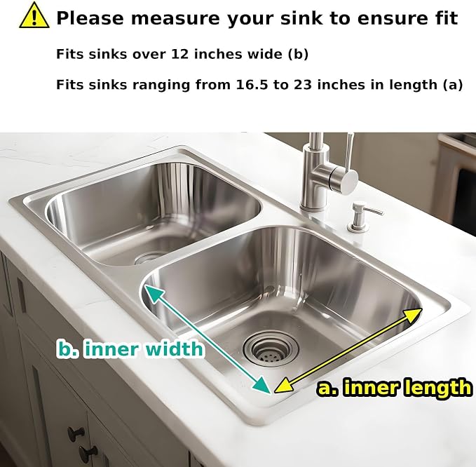 AIDERLY Dish Drying Rack in Sink Expandable Stainless Steel, Silver | In Sink, 4 Cup Holders, Kitchen Dish Drainer