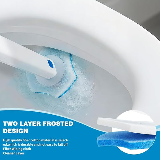 Disposable Toilet Brush Refills,48 Pcs,Disposable Toilet Cleaner,Toilet Bowl Cleaner,Not Compatible with Other Brands