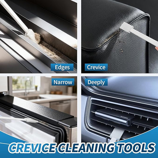 Alyimage® 42 Pcs Disposable Crevice Cleaning Brush Set for Small Spaces, Toilet Bowl, Window Groove, Vent Fan, Door Track, Keyboard
