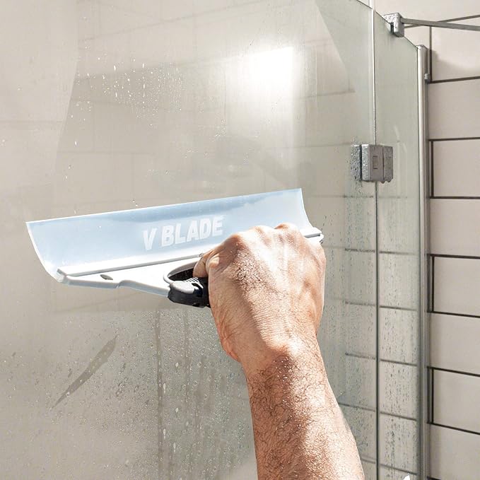 Detailer's Preference Silicone Water Blade Windshield Squeegee for Cars, Streak-Free Drying Tool for Glass, Paint, and Chrome, Flexible Edge for Auto Detailing Professionals, 12.25-Inch