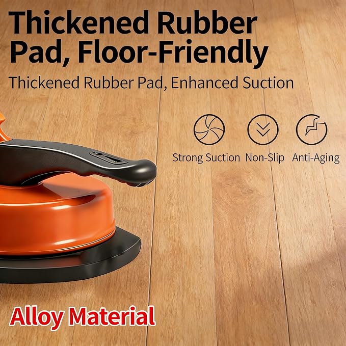 Floor Gap Repair Tool,Heavy Duty Floor Gap Fixer Suction Cup Tool | Enhanced Suction Cup Slot Cutter, 4 Sticky Pads, for Laminate Floors, Vinyl Floors, Hardwood Floors, Iron-Made