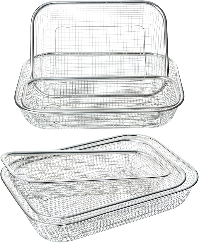 Utensil Drying Rack, 3 Pack Stainless Steel Utensils Holder Dishwasher Silverware Basket, Compact Dish Drainer for Kitchen Countertop, Chopsticks Spoons, Forks, Knifes Organizer
