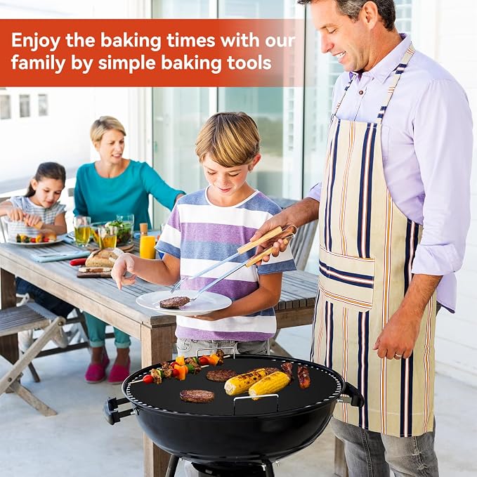Oven Liners for Bottom of Electric Gas Oven - 3Pack Large Heavy Duty Oven Mat, Non-Stick Oven Floor Protector Liner, Reusable Heat Resistant Stovetop Air Fryer Grill Baking Mat Easy to Clean 23"x15.7"