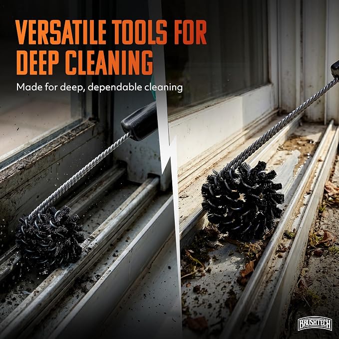 Brushtech Sliding Window and Shower Door Track Cleaner