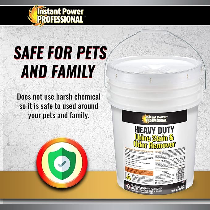 Instant Power Professional Heavy Duty Urine Stain & Odor Remover, 640 Fl Oz