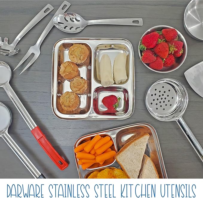 Darware Portion Control Serving Spoons (Case of 12 Sets); w 1/4 Cup, 1/2 Cup, 3/4 Cup & 1 Cup (2, 4, 6, 8 oz) & 1/2 & 1 Cup Utensils/Spoodles