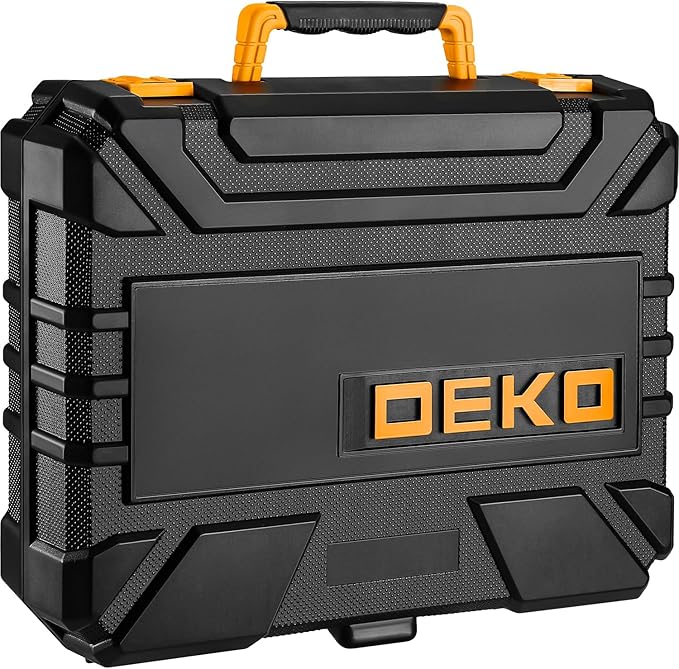 DEKOPRO Tool Set:Tool Kit with 8V Cordless Drill,Tool Box with Drill,Hand Drill Set for Men & Women,Home Tool Kits for House Repair,Handyman,DIY 126 Piece