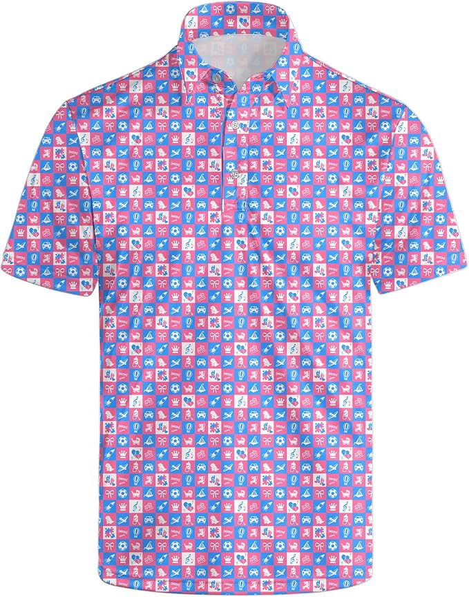 Polo Shirts for Men Moisture Wicking Mens Polo Shirts Patriotic Shirts for Men