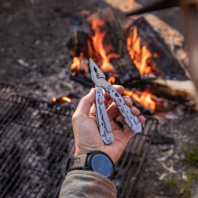 Gerber Suspension NXT 15-in-1 Multitool Pliers, EDC Knife, Stainless Steel | Stainless steel, needle nose pliers, wire stripper, survival/camping gear, gifts for men, EDC pocket clip