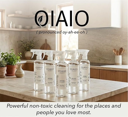 Non-Toxic Home Cleaning - The Collection 5 Pack - Includes 5 Cleaners, 1 Canvas Tote, 1 Microfiber Cloth, 2 Coconut Husk Scrubers - Natural Organic Ingredients that Truly Perform