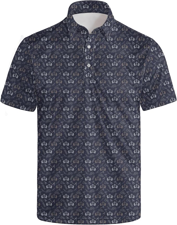 Polo Shirts for Men Moisture Wicking Mens Polo Shirts Patriotic Shirts for Men