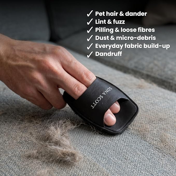Pocket Lint Brush x2, Reusable Lint Remover & Lint Roller for Clothes, Travel, Pet Hair Remover, Dust & Dandruff