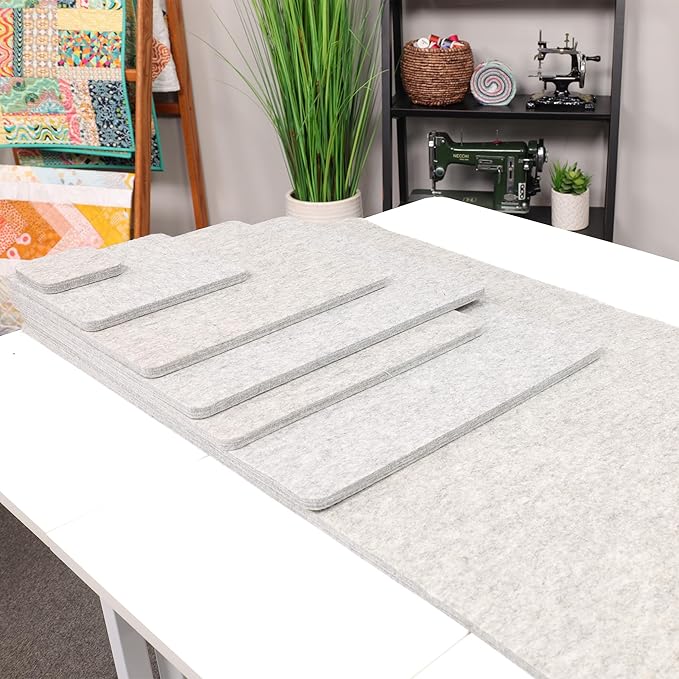 Wool Pressing Mat - Ironing Pad for Quilting & Sewing | Premium 100% New Zealand Felted Wool, by Sew Creative (21-5/8" x 58-5/8")