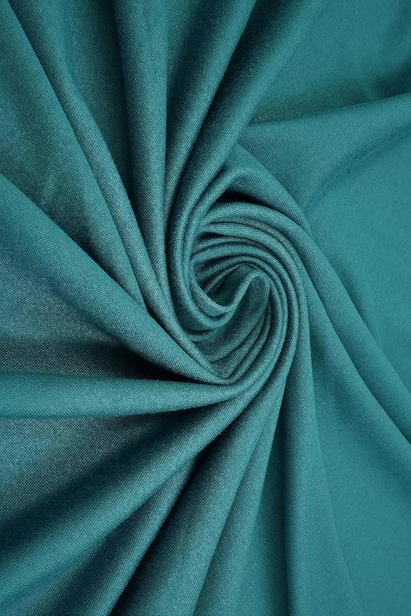 DTY Double-Sided Brushed Fabric 4 Way Stretch Jersey Knit Apparel 58/60" Wide (Harbor Blue)