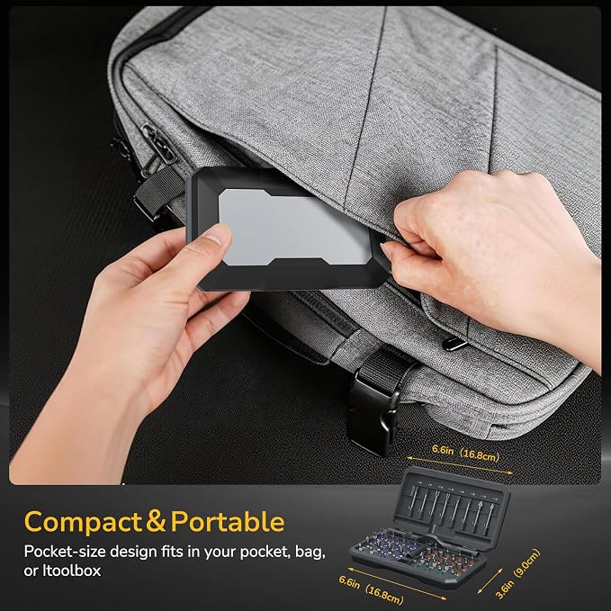 42-in-1 Magnetic Ratcheting Screwdriver Set, Multi-Bit Screwdriver Kit with Detachable Ratchet Handle, Portable Storage Case, Repair Tools for Furniture, Computer, Bicycle & DIY
