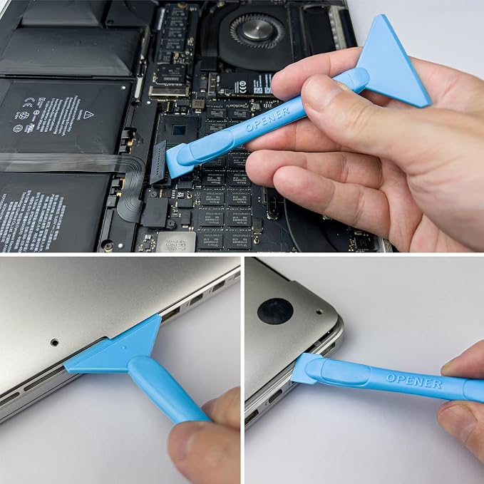 15-in-1 Electronics Opening Tool Kit, Professional Anti-Static Spudger Set & Pry Tools with Suction Cup for iPhone, iPad, MacBook, Laptop, Tablet, Phone Repair