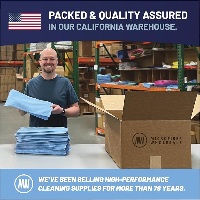 MW Pro Microfiber Cleaning Cloth | Sand | 12 Pack | 16” x 16” | All Purpose Microfiber Towels - Clean, Dust, Polish, Scrub, Absorbent