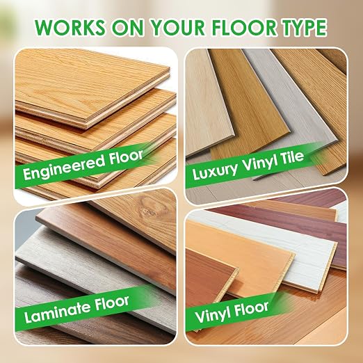 Floor Gap Fixer Tool to Fix a Floor, Vinyl Floor Repair Kit with Strong Suction Cups, Laminate Flooring Tools, Includes Plank Grabber and Mallet