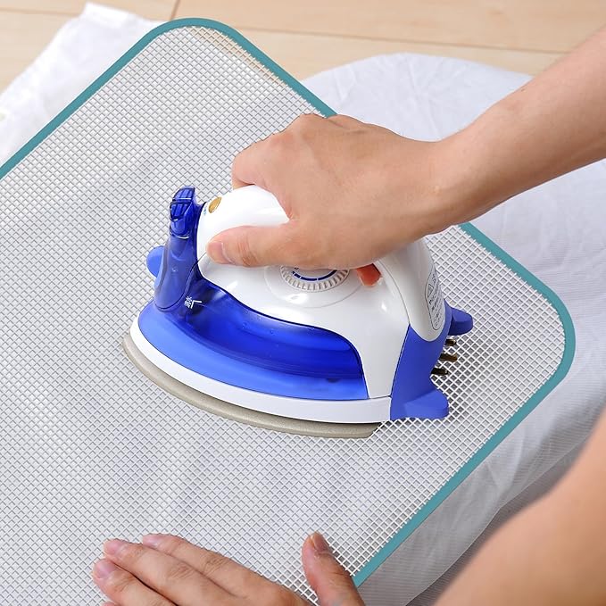 4 Pack Pressing Cloth for Ironing, Scorch-Saving Ironing Protector Insulation Pad Heat Resistant Pressing Clothes, Polyester Mesh Iron Pressing Mat for Easy Irons Sewing