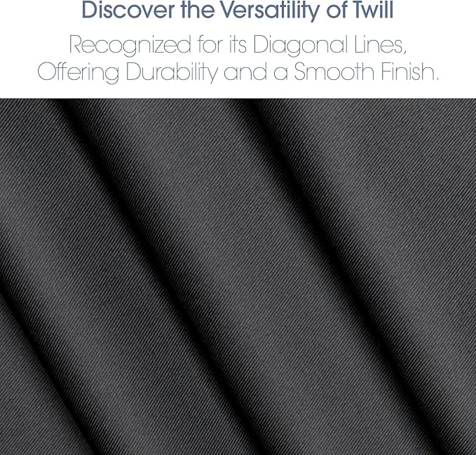 Pico Textiles 6 Yards Bolt Charcoal Gray Poly Cotton Twill Fabric - 65% Polyester 35% Cotton - 60" Wide - Sold by The Yard - for Pants, Jackets, Skirts, Upholstery, & Work Uniforms
