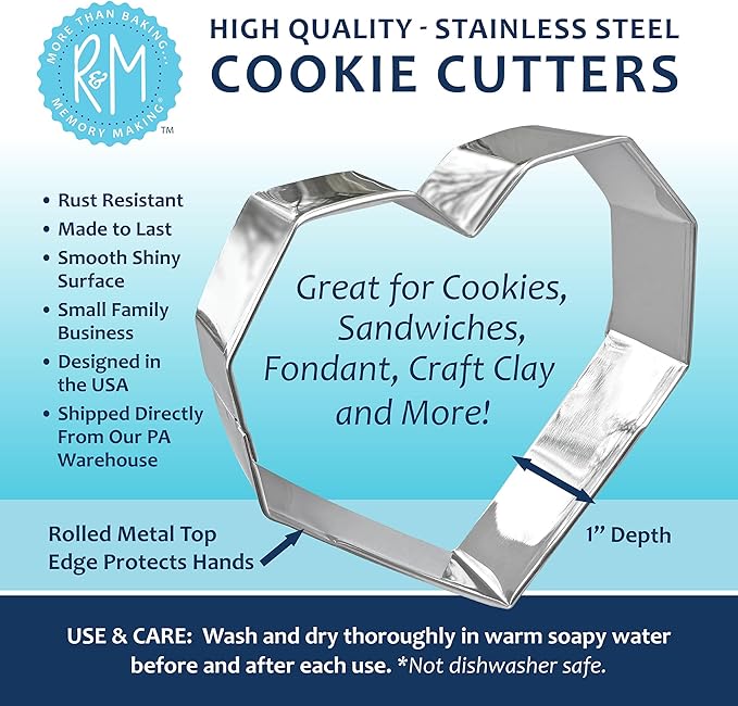 R&M Hibiscus Flower 3.5" Stainless Steel Cookie Cutter
