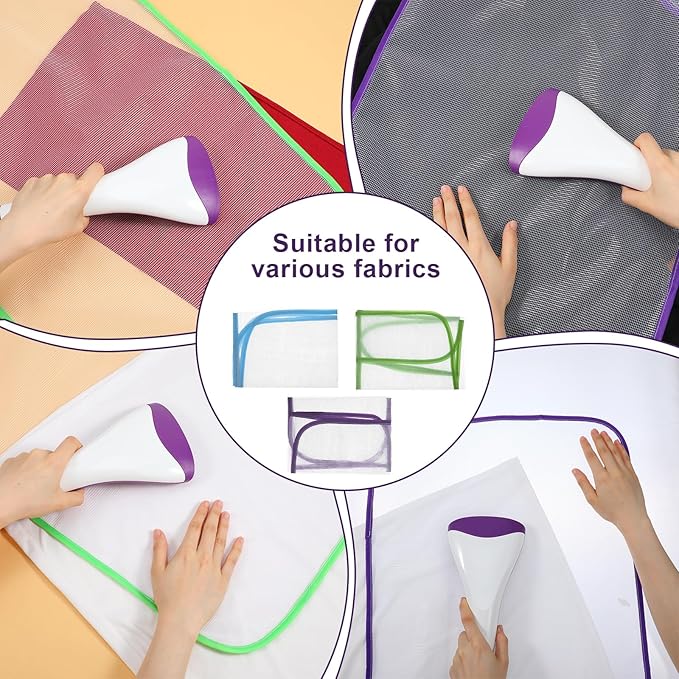 3 Pack Pressing Cloth for Ironing,Ironing Cloth to Protect Clothes,Clothes Scorch-Saving Iron Protector Insulation Pad,Polyester Mesh Iron Pressing Mat for Easy Irons Sewing,3 Colors