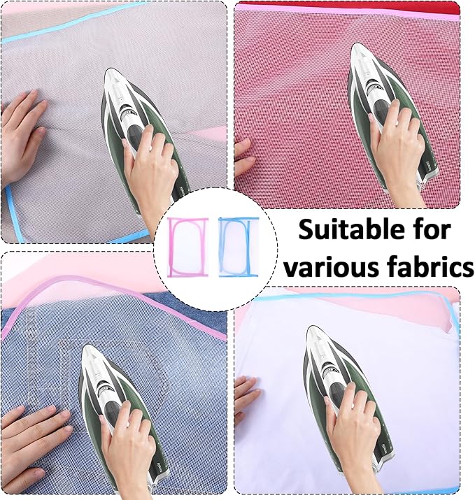2 Pack Protective Ironing Cloth Pressing Cloth for Ironing Protective Scorch-Saving Ironing Protector Insulation Pad for Delicate Clothes Ironing Pad for Sewing and Ironing Fabric Protector Tool