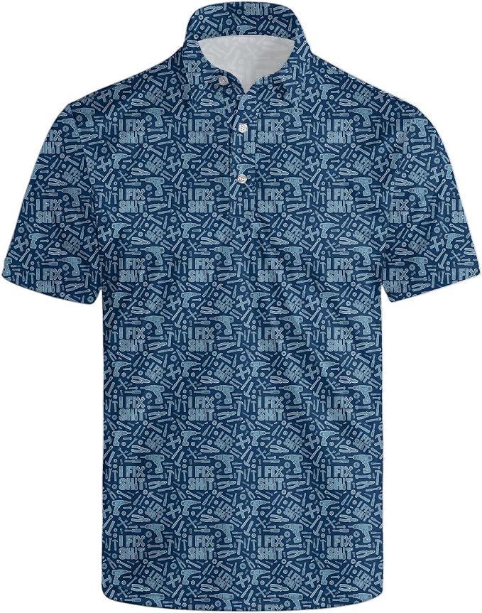 Polo Shirts for Men Moisture Wicking Mens Polo Shirts Patriotic Shirts for Men