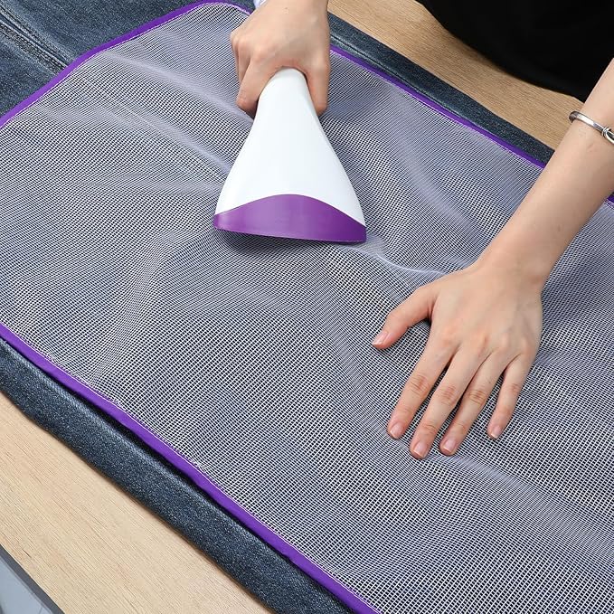 Teaaha Protective Pressing Cloth for Ironing, 4 Pack Ironing Clothes to Protect Clothes, Protector Insulation Mat Scorch Saving Mesh Iron Board Cover Pad Press Cloth Scorch Iron Cloth(4 Colors)