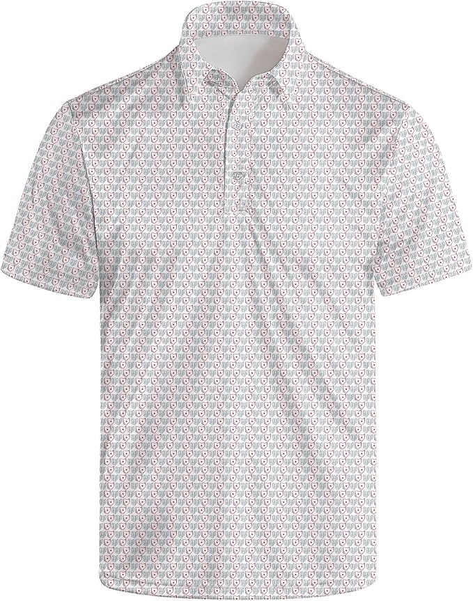 Polo Shirts for Men Moisture Wicking Mens Polo Shirts Patriotic Shirts for Men