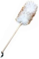 Norpro 48-Inch Pure Lambswool Duster, Natural Wool Cleaning Duster with Long Handle for Home, Office & Hard-to-Reach Areas