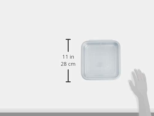 Nordic Ware Natural Aluminum Commercial Square Cake Pan with Lid, Exterior 9.88 x 9.88 Inches (Pack of 4)