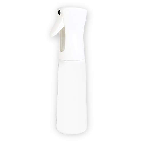 STUDIO LIMITED Hair Spray Bottle 10 oz, Continous Water Mister Spray Bottle, Refillable Fine Mist for Hair Styling, Gardening, Cleaning (White)
